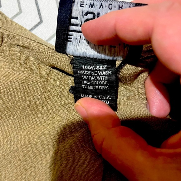 Eileen Fisher 100% Silk Button Up - Picture 3 of 4